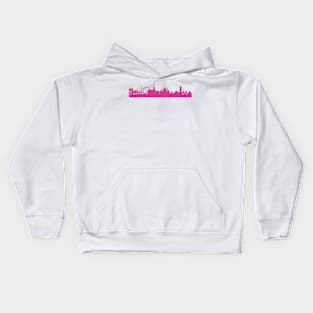 Vienna skyline pink Kids Hoodie